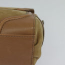 BURBERRY Blue Label Hand Bag Suede Leather 2way Beige Auth 116361-16