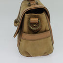 BURBERRY Blue Label Hand Bag Suede Leather 2way Beige Auth 116361-4