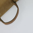 BURBERRY Blue Label Hand Bag Suede Leather 2way Beige Auth 116361-7