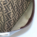 FENDI Zucca Canvas Tote Bag Brown Black Auth 116372-21