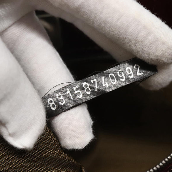 FENDI Zucca Canvas Tote Bag Brown Black Auth 116372