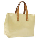 LOUIS VUITTON Monogram Vernis Reade PM Hand Bag Perle M91336 LV Auth 116383-1