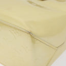 LOUIS VUITTON Monogram Vernis Reade PM Hand Bag Perle M91336 LV Auth 116383-9