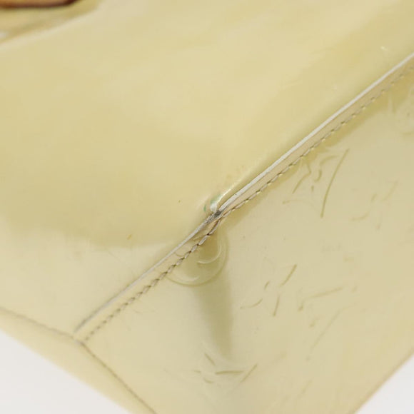 LOUIS VUITTON Monogram Vernis Reade PM Hand Bag Perle M91336 LV Auth 116383