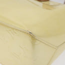 LOUIS VUITTON Monogram Vernis Reade PM Hand Bag Perle M91336 LV Auth 116383-15