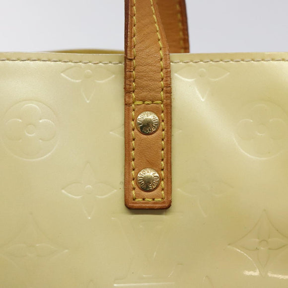 LOUIS VUITTON Monogram Vernis Reade PM Hand Bag Perle M91336 LV Auth 116383