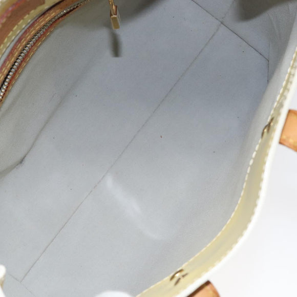 LOUIS VUITTON Monogram Vernis Reade PM Hand Bag Perle M91336 LV Auth 116383