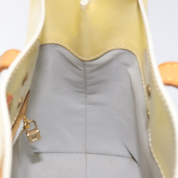 LOUIS VUITTON Monogram Vernis Reade PM Hand Bag Perle M91336 LV Auth 116383