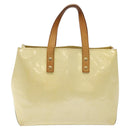 LOUIS VUITTON Monogram Vernis Reade PM Hand Bag Perle M91336 LV Auth 116383-13