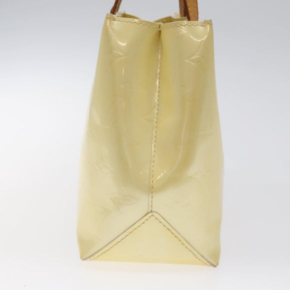 LOUIS VUITTON Monogram Vernis Reade PM Hand Bag Perle M91336 LV Auth 116383