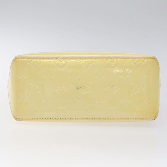 LOUIS VUITTON Monogram Vernis Reade PM Hand Bag Perle M91336 LV Auth 116383