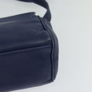 CELINE Shoulder Bag Leather Navy Auth 116384-16