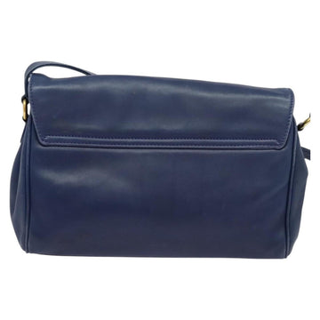 CELINE Shoulder Bag Leather Navy Auth 116384 - 0
