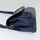 CELINE Shoulder Bag Leather Navy Auth 116384-3