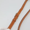 CELINE Macadam Canvas Shoulder Bag PVC Leather Brown Gold Auth 116385-8