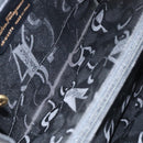 Salvatore Ferragamo Shoulder Bag Leather Black Gold Auth 116392-11