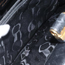 Salvatore Ferragamo Shoulder Bag Leather Black Gold Auth 116392-21
