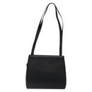 Salvatore Ferragamo Shoulder Bag Leather Black Gold Auth 116392-2