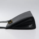 Salvatore Ferragamo Shoulder Bag Leather Black Gold Auth 116392-4