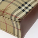 Burberrys Nova Check Shoulder Bag PVC Leather Beige Auth 116394-9