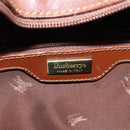 Burberrys Nova Check Shoulder Bag PVC Leather Beige Auth 116394-11