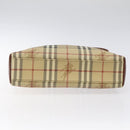 Burberrys Nova Check Shoulder Bag PVC Leather Beige Auth 116394-5