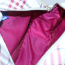 BURBERRY Nova Check Shoulder Bag Nylon Pink Silver Auth 116405-18