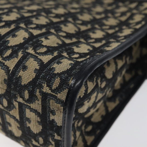 Christian Dior Trotter Canvas Shoulder Bag Navy Auth 116409