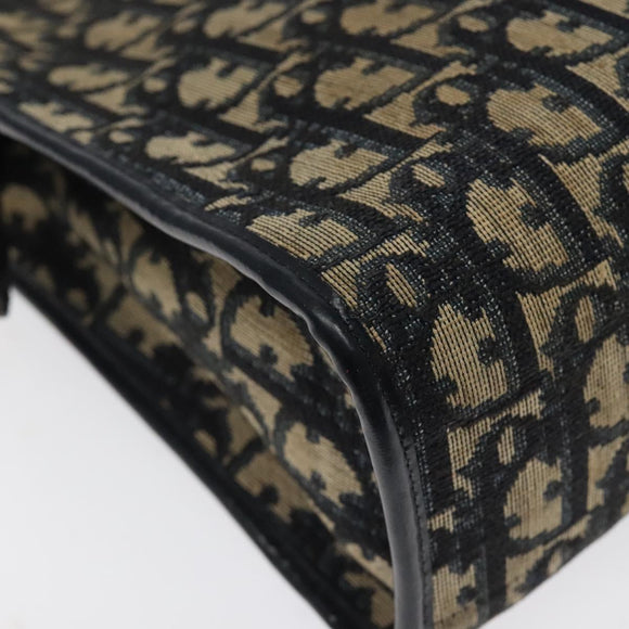 Christian Dior Trotter Canvas Shoulder Bag Navy Auth 116409