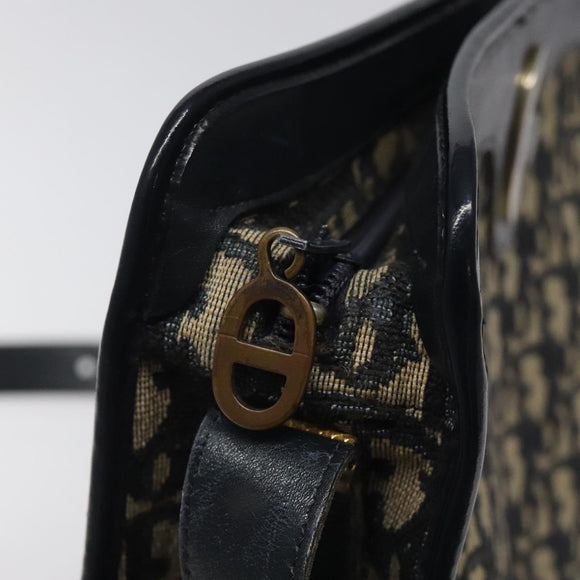 Christian Dior Trotter Canvas Shoulder Bag Navy Auth 116409