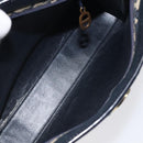 Christian Dior Trotter Canvas Shoulder Bag Navy Auth 116409-11