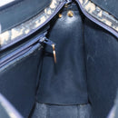 Christian Dior Trotter Canvas Shoulder Bag Navy Auth 116409-19