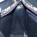 Christian Dior Trotter Canvas Shoulder Bag Navy Auth 116409-20