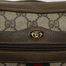 GUCCI GG Supreme Web Sherry Line Shoulder Bag PVC Beige 56 02 004 Auth 116410-18