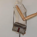 GUCCI GG Supreme Web Sherry Line Shoulder Bag PVC Beige 56 02 004 Auth 116410-22