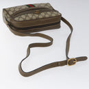 GUCCI GG Supreme Web Sherry Line Shoulder Bag PVC Beige 56 02 004 Auth 116410-7