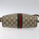 GUCCI GG Supreme Web Sherry Line Shoulder Bag PVC Beige 56 02 004 Auth 116410-5