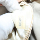 CHANEL Matelasse Chain Hand Bag Suede Orange Gold CC Auth 116417-12