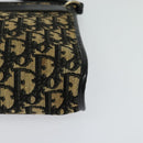 Christian Dior Trotter Canvas Shoulder Bag Black Auth 116422-15