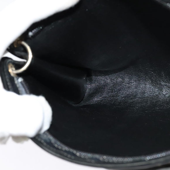 Christian Dior Trotter Canvas Shoulder Bag Black Auth 116422