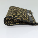 Christian Dior Trotter Canvas Shoulder Bag Black Auth 116422-4