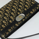 Christian Dior Trotter Canvas Shoulder Bag Black Auth 116422-6