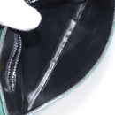 CELINE Shoulder Bag Leather Green Gold Auth 116426-11