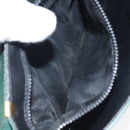 CELINE Shoulder Bag Leather Green Gold Auth 116426-21