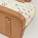 LOUIS VUITTON Monogram Multicolor Alma Hand Bag White M92647 LV Auth 116430A-17
