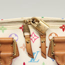 LOUIS VUITTON Monogram Multicolor Alma Hand Bag White M92647 LV Auth 116430A-18