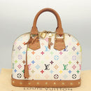 LOUIS VUITTON Monogram Multicolor Alma Hand Bag White M92647 LV Auth 116430A-12