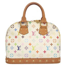 LOUIS VUITTON Monogram Multicolor Alma Hand Bag White M92647 LV Auth 116430A-2