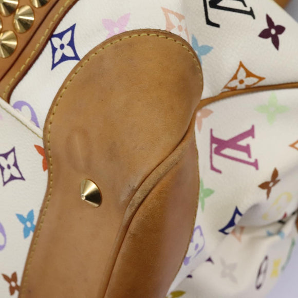 LOUIS VUITTON Monogram Multicolor Courtney GM Bag 2way White M40260 Auth 116431