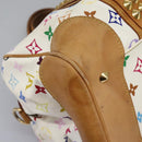 LOUIS VUITTON Monogram Multicolor Courtney GM Bag 2way White M40260 Auth 116431-9